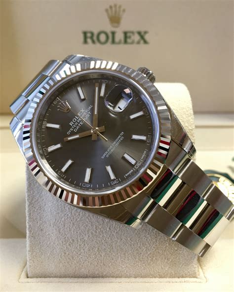 rolex datejust 41 dark rhodium.